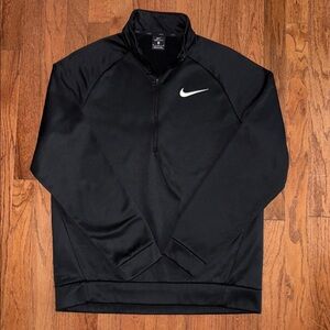 Nike Dri-Fit Fleece Lined Quarter Zip Pullover Performance Jacket Size Medium